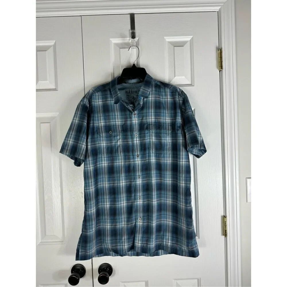 Kuhl Mens Plaid Shirt Size L